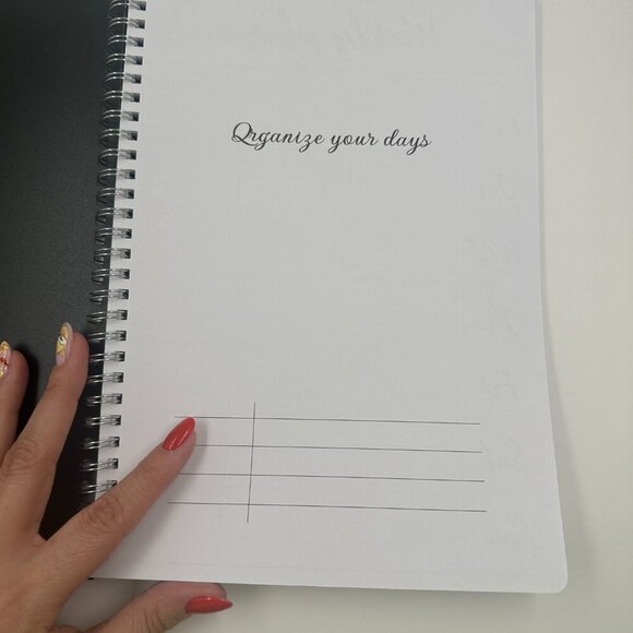 Today Hardcover 2025 Spiral Bound Undated Task Planner Notebook With Stickers - Picture 2 of 13